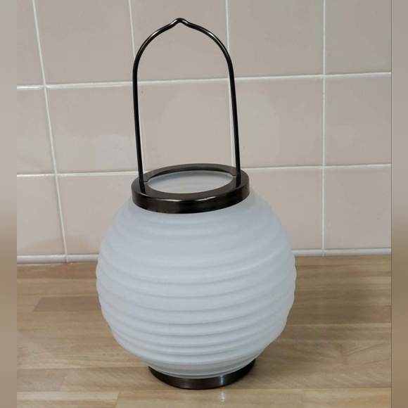 Lantern Chinese Japanese Cochin Style Glass Lantern - Picture 6 of 8